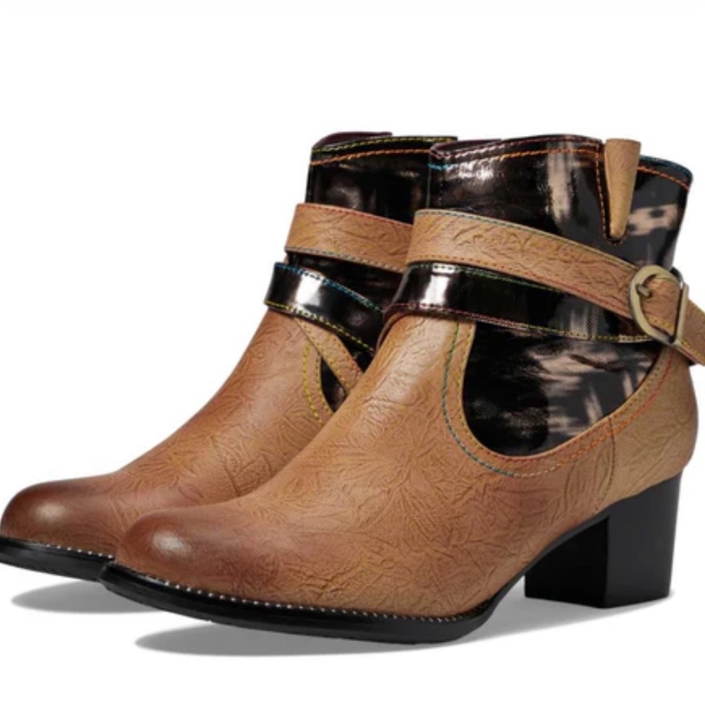 L’ARTISTE ZHAMSHA SHINE BRM GOOD GENUINE LEATHER BOOTS SZ 39 173652105